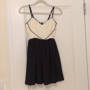 Operative silk faille smock back slip dress in xs